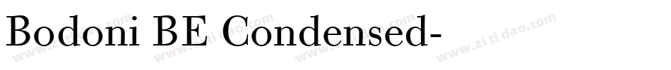 Bodoni BE Condensed字体转换